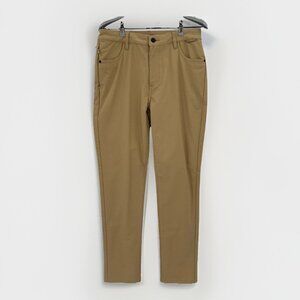 Backcountry Knit Canvas Basis Everyday Pant in Starfish Khaki BCCZ2RM sz 30 Mens
